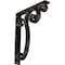 Ekena Millwork Avery Wrought Iron Bracket, (Triple center brace), Antiqued Warm Silver 2"W x 12"D x 15"H BKTM02X12X15TAVAWS - alternate 1